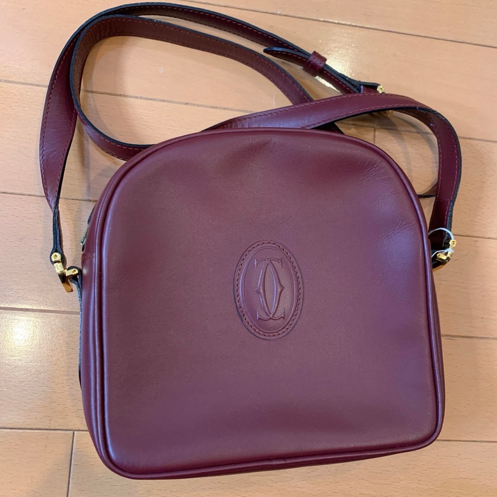 Cartier Brown Crossbody Bag with Adjustable Strap